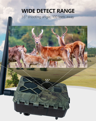 Κάμερα οδού KW886 ενσωματωμένη σε κάρτα SIM 4G 24MP 1080P σε 30fps αδιάβροχη κάμερα παιχνιδιού IP67 με έλεγχο APP