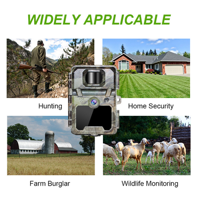 KW571 Εταιρεία OEM ODM Mini Wildlife Scouting Timelapse Trail Camera IP67 Χωρίς λάμψη CMOS αισθητήρας και μνήμη SD νυχτερινή όραση