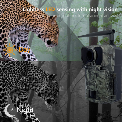4G ασύρματη δοκιμαστική κάμερα KW895 30MP 0.25s ταχύτητα ενεργοποίησης ενσωματωμένη σε κάρτα SIM IP67