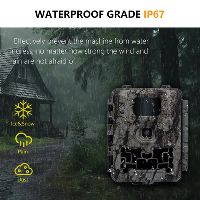 KW561 Trail Infra Cam Mini 30MP 0.25s Ταχύτητα 4K Ανάλυση Βίντεο Αδιάβροχος αισθητήρας CMOS SD Me