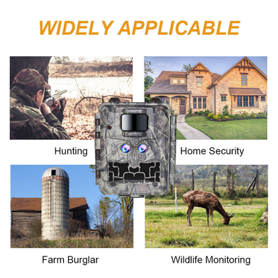 30MP No-Glow LED Trail Camera για παιχνίδι κυνηγιού νυχτερινής όρασης με βίντεο 1080P και χωρητικότητα κάρτας μνήμης 512GB
