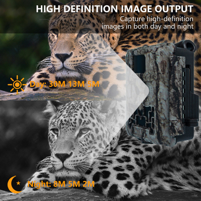 Κρυφή κάμερα με διπλό φακό KW591 αδιάβροχη IP67 30MP 1080P 0.4s Ενεργοποιημένη ταχύτητα νυχτερινής όρασης έως 512GB για έρευνα άγριας ζωής