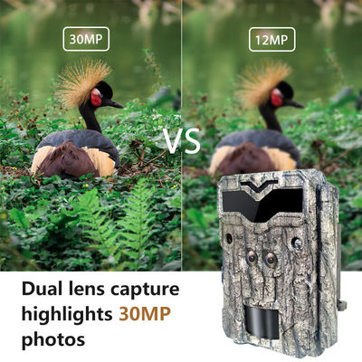 Καμερές κυνηγιού HD Keepguard Διπλό φακό 32MP LED χωρίς λάμψη Καμερα Trail 1080P Νυχτερινή όραση Καμερα κυνηγιού για άγρια ζωή