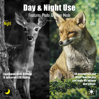 Κάμερα Wildlife με υψηλή ανάλυση αισθητήρα Κάμερα 13MP Cmos Dual Lens Trail Camera