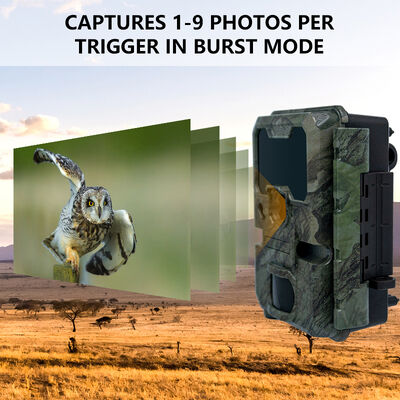 2 ιντσών κάμερα κυνήγι LCD με μέγεθος 110×97×66mm κατάλληλη για επαγγελματική παρατήρηση ζώων σε εξωτερικό χώρο