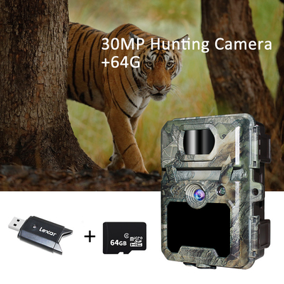 Κάμερα 30MP 1080P HD υπέρυθρης ακτινοβολίας ελαφιού Wildlife Hunting Trail 940nm Χωρίς λάμψη