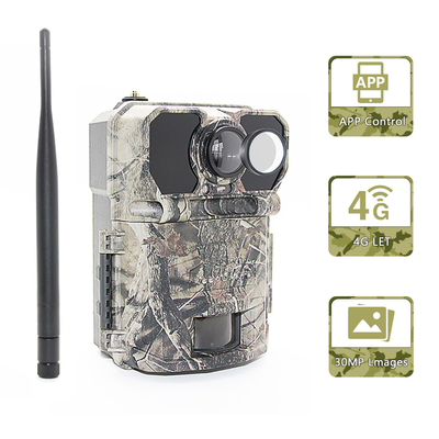 Εικονική οθόνη LCD 4G Trail Camera Προγραμματιζόμενη 940nm NO GLOW ICCID FTP SMTP MMS APP