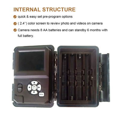 Νέα KW698A 4K Trail Camera Διπλοί αισθητήρες IP67 No Glow AA Alkaine Batteries Wildlife Outdoor Hunting Camera