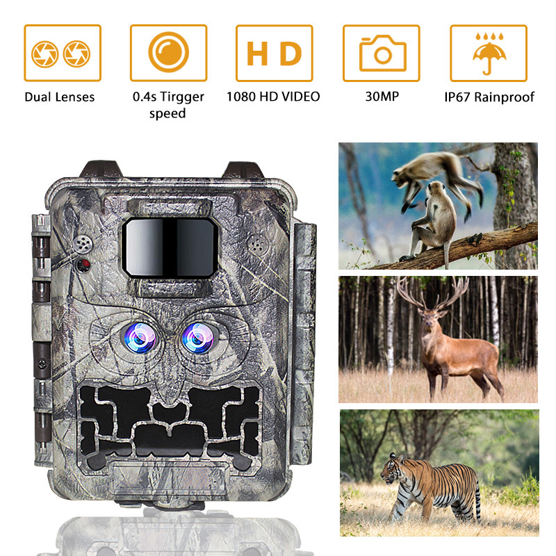 KW591 wildlife camera no-glow dual sensors 1080P waterproof IP67 0.4s trigger speed up to 512GB storage Hunting Camera Η κάμερα κυνηγιού είναι ένα από τα πιο πρόσφατα κινητά συστήματα προστασίας ζώων.
